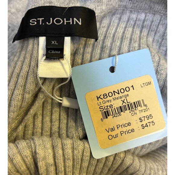 NWT St. John Ribbed Knit Tank & Pants Set Gray L/XL - Picture 12 of 12